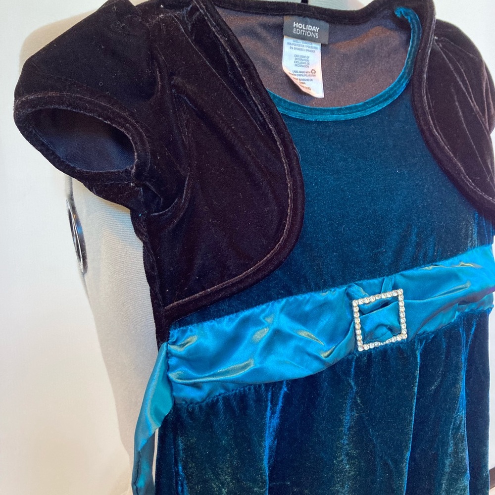 Holiday velvet dress